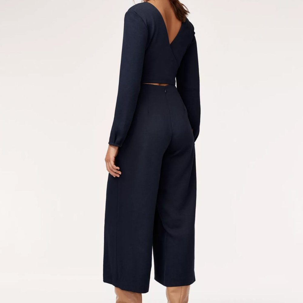 Aritzia Wilfred Écoulement Jumpsuit Size 2 - Dark blue